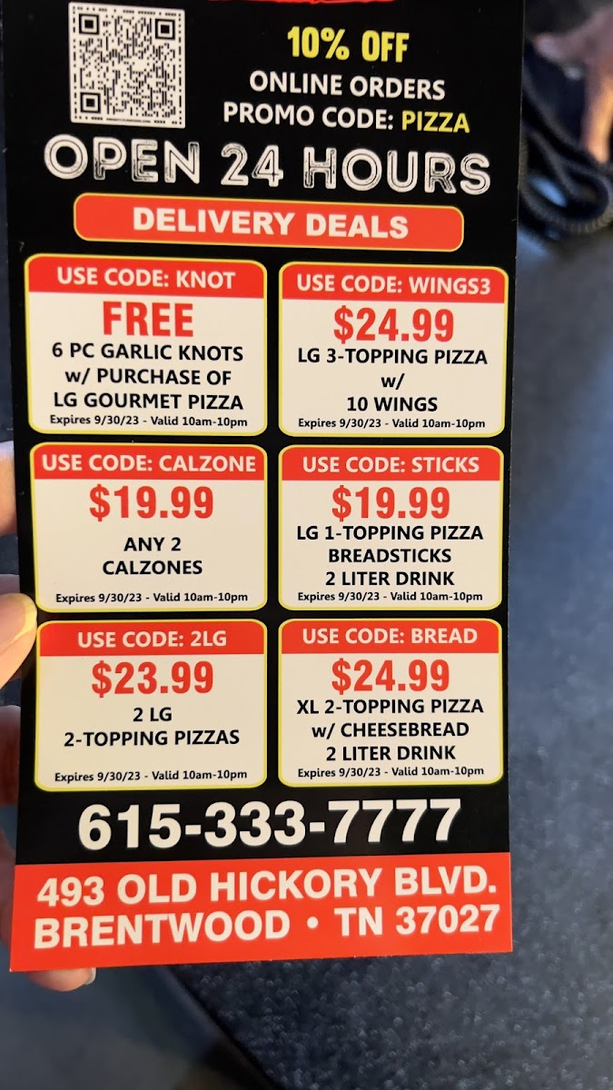 Sicilian Pizza Menu - Image 2